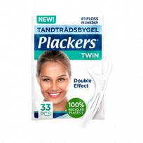  PLACKERS tarpdančių siūlas su krapštuku TWIN, 33 vnt.