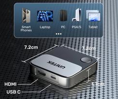 hdmi siustuvas - Unitek Wireless HDMI Transmitter 4K 60Hz Juodas (Black) - 3 nuotrauka