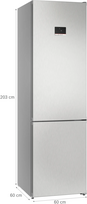 bosch saldytuvas - Bosch KGN397LDF - 7 nuotrauka