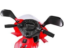 vespa elektromobilis - Vaikiškas elektrinis motociklas Vespa - raudonas - 7 nuotrauka