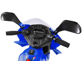 elektrinis vaikams - Vaikiškas elektrinis motociklas Vespa - mėlynas - 7 nuotrauka