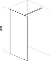 duso kabina 120 90 - Dušo kabina Ravak Walk-In GW9W7030SZ1, stačiakampė, be padėklo, 100 cm x 90 cm x 200 cm, skaidri sp./juoda sp./grūdintas - 2 nuotrauka