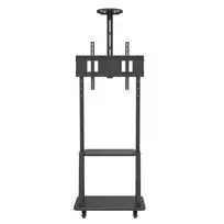 lcd stovas - TECHLY Floor Support with Shelf for LCD/LED/Plasma TV 32-70inch 60kg - 2 nuotrauka