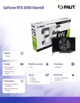geforce rtx 3050 6 gb gddr6 - Palit GeForce RTX 3050 StormX (NE63050018JE-1070F) - 2 nuotrauka