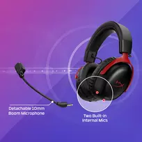 belaides ausines - HyperX Cloud III S Wireless White (Baltos) - 3 nuotrauka