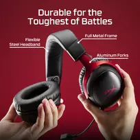 belaides ausines - HyperX Cloud III S Wireless White (Baltos) - 5 nuotrauka