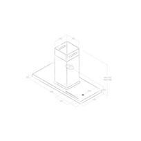 gartraukiai erdviniai - ELICA BIO ISLAND WH/A/120X58 ROVERE - 2 nuotrauka