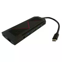 rgb sakotuvas - HUB USB LC-Power USB Hub LC-Power LC-HUB-C-MULTI-6-RGB USB-C + USB - 2 nuotrauka