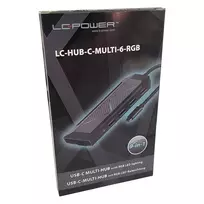 rgb sakotuvas - HUB USB LC-Power USB Hub LC-Power LC-HUB-C-MULTI-6-RGB USB-C + USB - 7 nuotrauka