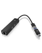 usb c 3.2 hub - Icy Box Hub IB-HUB1439-LAN 4w1 HUB, 1x USB-C, 2xUSB-A, 1x LAN - 8 nuotrauka