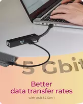 usb c 3.2 hub - Icy Box Hub IB-HUB1439-LAN 4w1 HUB, 1x USB-C, 2xUSB-A, 1x LAN - 9 nuotrauka