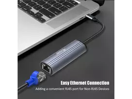 usb c laidas pd - Equip Dock USB-C->RJ45 10/100/1000 + 100W PD 0.15m gr - 2 nuotrauka