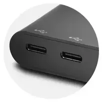 usb c 3.2 hub - Kensington CH1000 USB 3.2 Gen 1 (3.1 Gen 1) Type-C 5000Mbit/ai Juoda - 4 nuotrauka