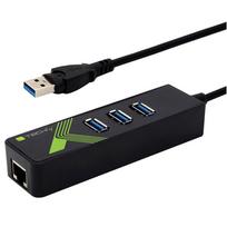 usb ethernet adapteris - Techly IDATA USB-ETGIGA-3U2 USB-A 3.0 Gigabit Ethernet RJ45 adapteris su 3x USB šakotuvu Juodas (Black) - 3 nuotrauka