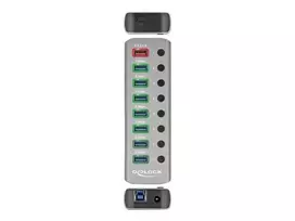 usb c 3.2 hub - HUB USB Delock 1x USB-C + 8x USB-A 3.2 Gen1 (63264) - 4 nuotrauka