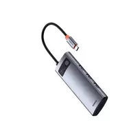 usb c 3.2 hub - Baseus Metal Gleam 7in1 HDMI 4K 60Hz USB-C Hub / 3x USB 3.0 / USB-C PD / SD / microSD - Pilkas (Gray) - 5 nuotrauka
