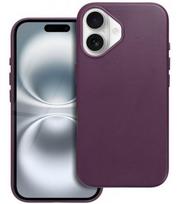 Leather Mag Cover (MagSafe) dėklas skirtas Apple iPhone 16 Violetinis (Purple)