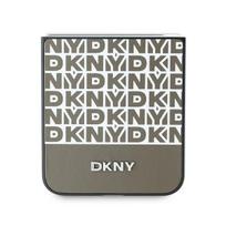 samsung galaxy flip 6 dekliukas - DKNY PU Leather Repeat Pattern Bottom Stripe dėklas, skirtas Samsung Galaxy Z Flip 6/7 FE, rudas (Brown) - 4 nuotrauka