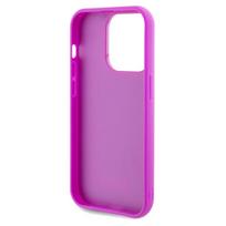 iphone telefonai - Guess Disco Metal Script dėklas skirtas iPhone 14 Pro Max - Fuksija (Fuchsia) - 4 nuotrauka