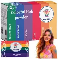 Holi Cow - Spalvotų miltelių rinkinys 6x100g (Color Powder Set) 27335