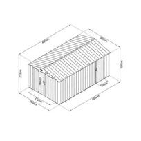 metaliniai sandeliukai - Metalinis garažas su sandėliuku 15 m2 - 6 nuotrauka