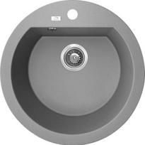 Virtuvinė plautuvė Laveo Dafne SBD_580T, Grey, granitas, 51 cm x 51 cm x 19 cm, pilka sp.