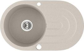 Virtuvinė plautuvė Laveo Dafne SBD_481T, Beige, granitas, 78 cm x 47 cm x 19 cm, beige