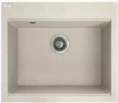 Virtuvinė plautuvė Laveo Tau SBT_410Y, Beige, granitas, 57 cm x 50 cm x 20 cm, beige