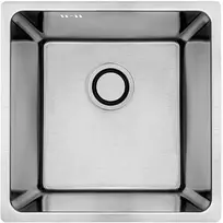 Virtuvinė plautuvė Laveo Aden SLA_010P, Brushed Inox, nerūdijantysis plienas, 44 cm x 44 cm x 19 cm, brushed inox sp.