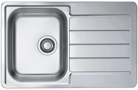 Virtuvinė plautuvė Alveus Line Max 80 Satin, nerūdijantysis plienas, 79 cm x 50 cm x 19 cm, sidabro sp.