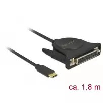 lygiagret - Kabelis USB Delock USB-C - USB-C 1.8 m Juodas (62980) - 4 nuotrauka