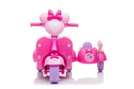 vaikiskos transportas - Lean Cars Scooter Ice Cream Shop Triratis JT5258, rožinis (Pink) - 2 nuotrauka