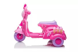 vaikiskos transportas - Lean Cars Scooter Ice Cream Shop Triratis JT5258, rožinis (Pink) - 3 nuotrauka