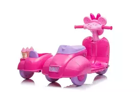 vaikiskos transportas - Lean Cars Scooter Ice Cream Shop Triratis JT5258, rožinis (Pink) - 4 nuotrauka