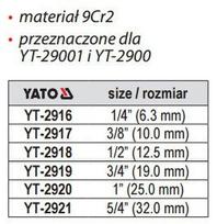 irankis.lt - Sriegpjovė vamzdžiams YATO YT-2918 1/2" - 2 nuotrauka