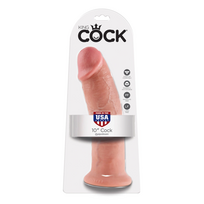 dilde - Tikroviškas varpos imitatorius Pipedream - King Cock 10’’, 26,4 cm, kūno spalvos - 3 nuotrauka