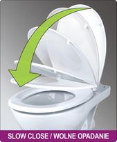 Fala 75470 lėtai nusileidžiantis unitazo dangtis, balta (White)