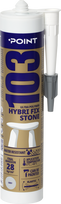 Klijai ir hermetikas POINT 103 Akmuo, pilkas (Gray), 290 ml