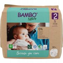 Bambo Nature sauskelnės, 2 dydis, 3-6 kg, 30 vnt.