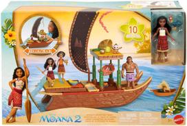 laivas zaislinis - Žaislinė figūrėlė Mattel Disney Princess Moana 2 Adventure Canoe JBT54 - 1 nuotrauka