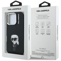 apple iphone 16 pro deklai - Karl Lagerfeld IML Aquarelle Karl & Logo MagSafe dėklas Apple iPhone 16 Pro Juodas (Black) - 2 nuotrauka