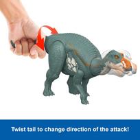 zaislinis dinozauras - Žaislinė figūrėlė Mattel Jurassic World Rebirth Wild Roar Maiasaura JGC82, 31 cm, mėlyna - 3 nuotrauka