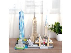 3d delione - Revell 3D dėlionė New York Skyline 00142, 123 det. - 2 nuotrauka