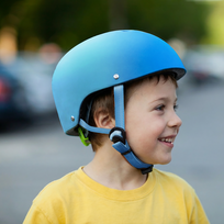 dviratininko salmas - Wozinsky M BMX/Paspirtuko Šalmas, Mėlynas Gradientas (Blue Gradient) - 2 nuotrauka