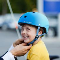 dviratininko salmas - Wozinsky M BMX/Paspirtuko Šalmas, Mėlynas Gradientas (Blue Gradient) - 3 nuotrauka
