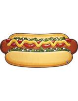 papludimio pledas - BMBT-0005 Paplūdimio kilimėlis-rankšluostis BigMouth, Hot Dog - 4 nuotrauka
