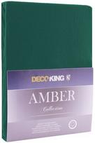 DecoKing Amber Bedsheet 80-90x200 Bottle Green