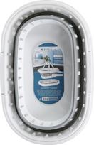sulankstomas kibiras - Skalbinių dėžė Excellent Houseware 101001460, 25 l, pilka - 3 nuotrauka