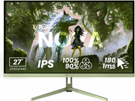 2560x1440 monitorius - Arozzi Nova 27", IPS, QHD, 260Hz, Forest Green - 1 nuotrauka