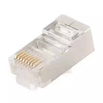 cat 5e senukai - Gembird Shielded Modular Plug RJ-45 8P8C Gold Plated x 100 - 2 nuotrauka